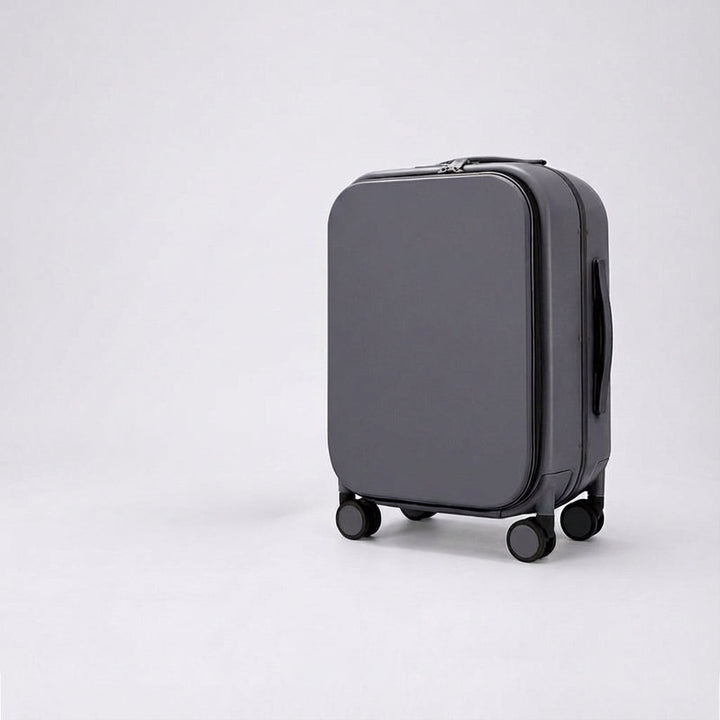 Innowacyjna walizka Navisphere z systemem cichych kółek spinner 360°. Płynny transport bagażu podróżnego.