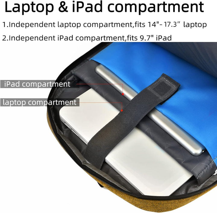 Wodoodporny plecak miejski na laptopa z zewnętrznym portem USB, doskonały do ładowania urządzeń w podróży.