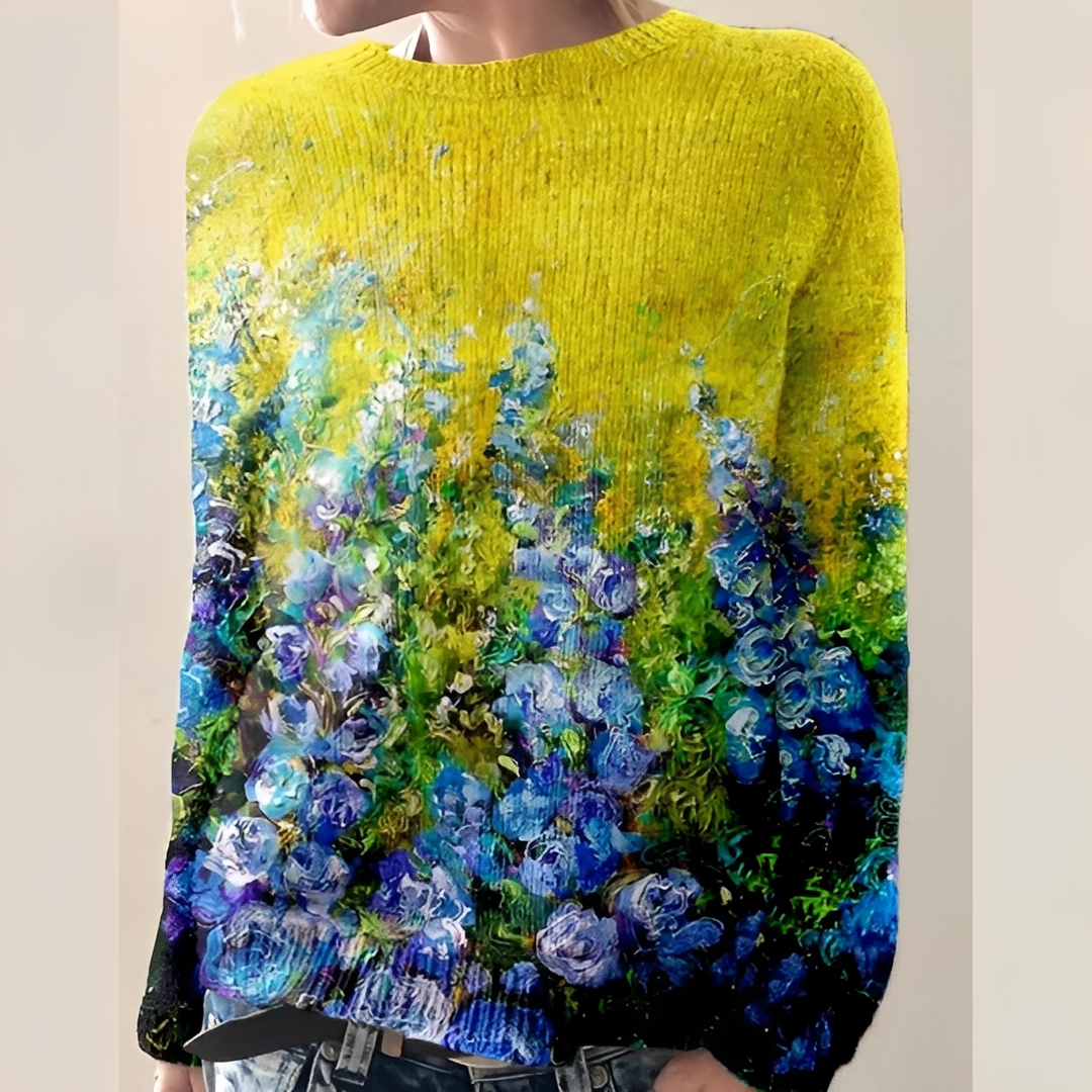Komfortowy sweter damski oversize. Ciepły i modny sweter zimowy dla relaksu.