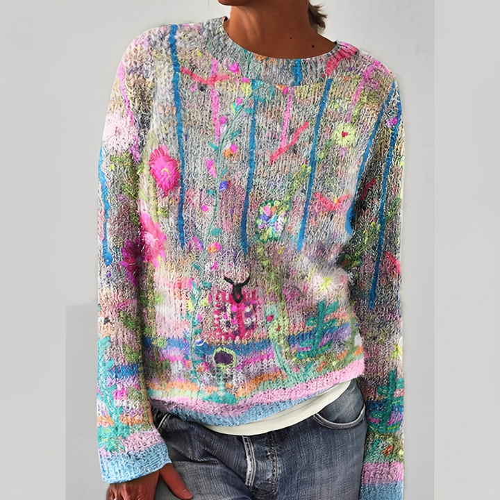 Klasyczny sweter damski, idealny na co dzień. Wygodny i elegancki sweter zimowy.