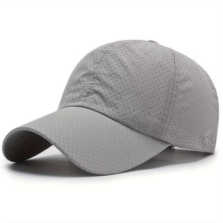 Szybkoschnąca czapka sportowa unisex z siateczki. Idealna do biegania i na rower, zapewnia ochronę UV.