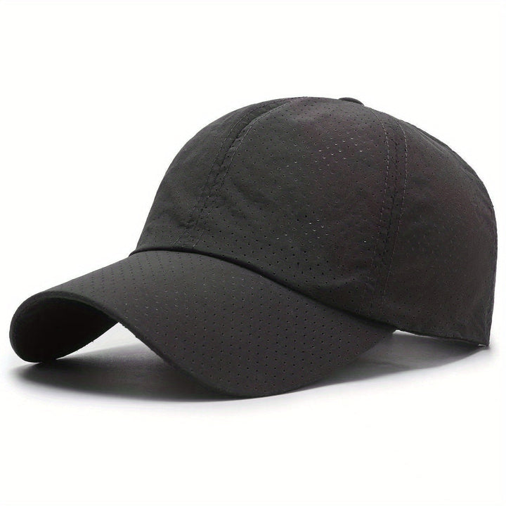 Lekka czapka sportowa unisex z siateczki, szybkoschnąca. Z filtrem UV do turystyki i aktywności.