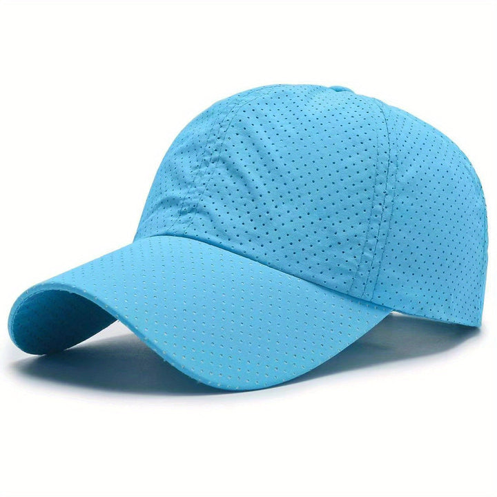 Unisex czapka szybkoschnąca z siateczki, UV. Idealna na upalne dni, do biegania, turystyki.