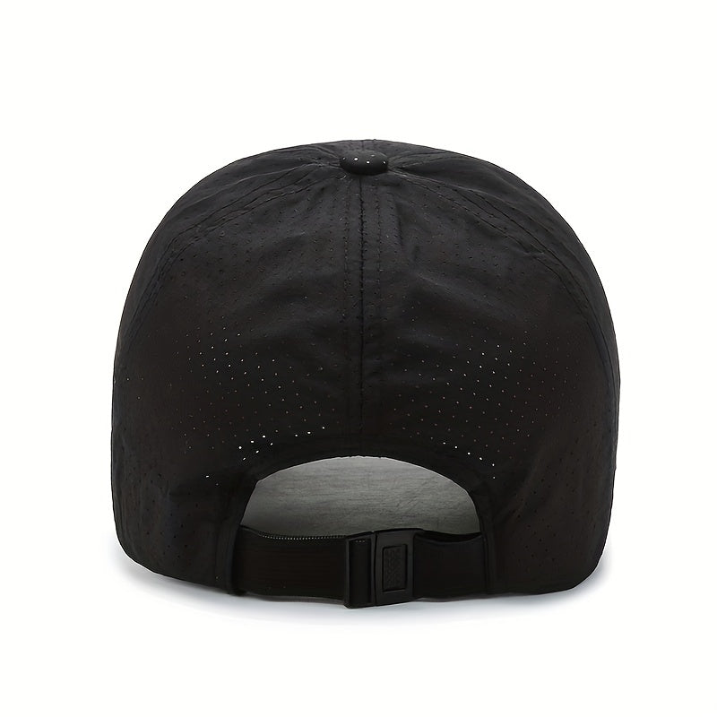 Oddychająca czapka sportowa unisex z filtrem UV. Szybkoschnąca siateczka dla aktywnych outdoor.