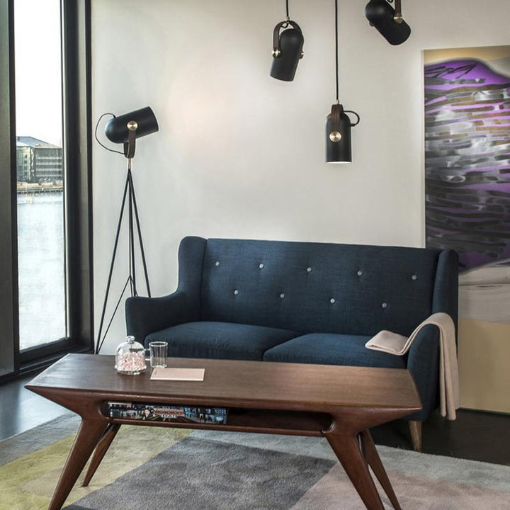 Oświetlenie dekoracyjne LOFT, lampa wisząca industrialna, czarna, metalowa, regulowana.