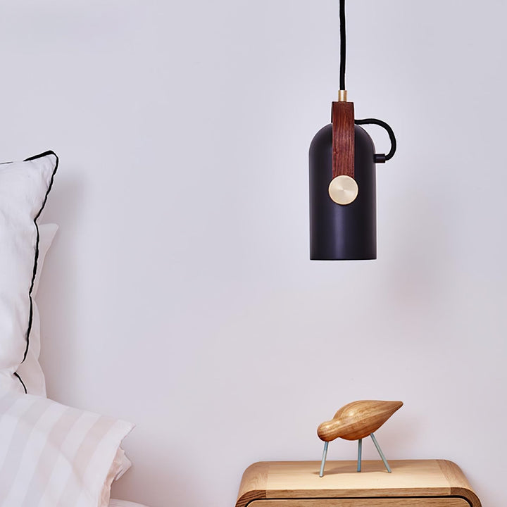 Lampa wisząca industrialna marynistyczna, czarna, E27, metalowa, do biur i przestrzeni.