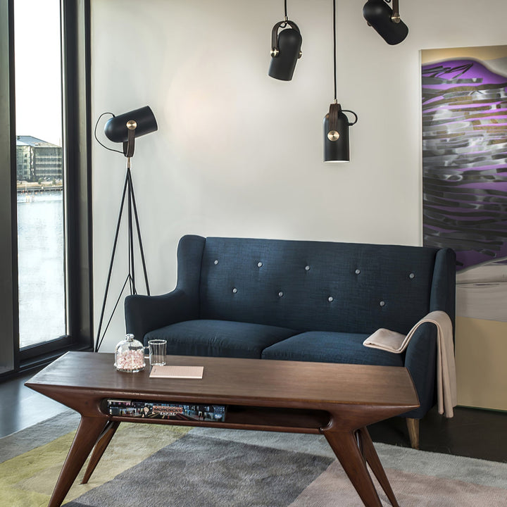 Oświetlenie wiszące LOFT, czarna lampa industrialna, metalowa, regulowana wysokość.