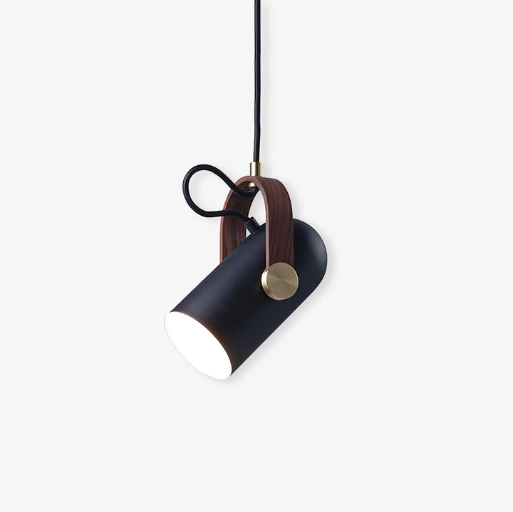 Czarna lampa wisząca dekoracyjna, industrialna, metalowa, styl armatni, do loftu.