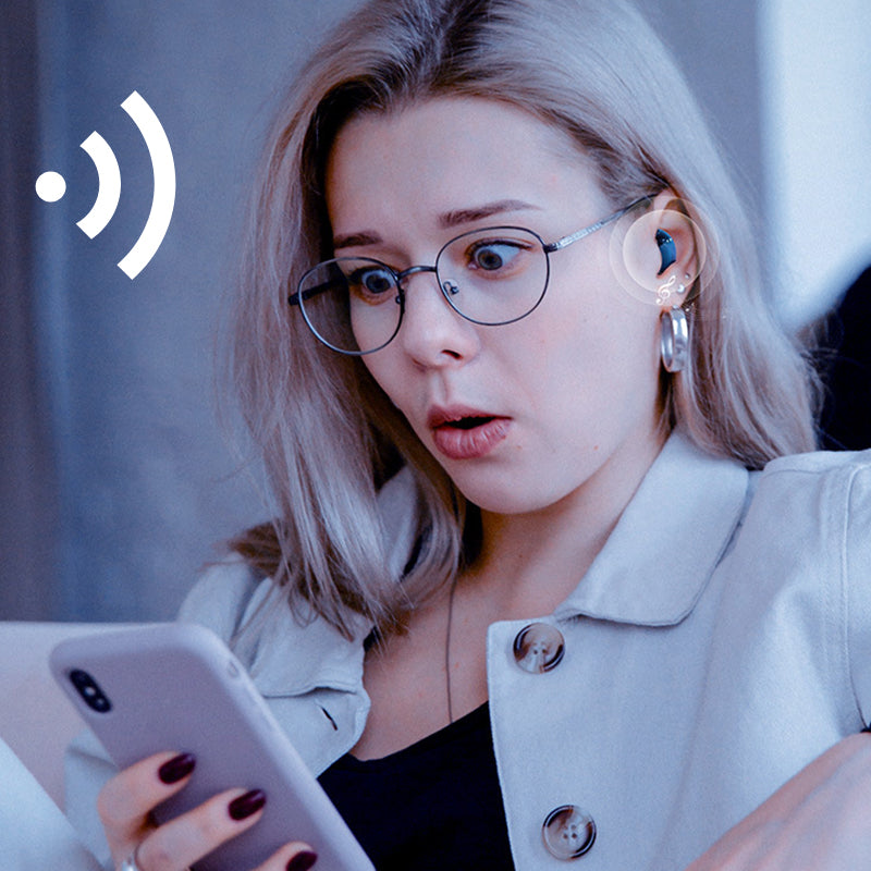 Komfortowe słuchawki bezprzewodowe Bluetooth. Douszne akcesoria audio unisex z czystym dźwiękiem i długą baterią.