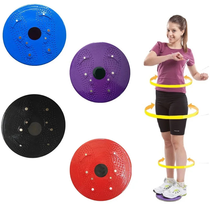Kompaktowy krążek do ćwiczeń fitness z magnesem. Wspomaga spalanie tłuszczu i wzmocnienie mięśni.