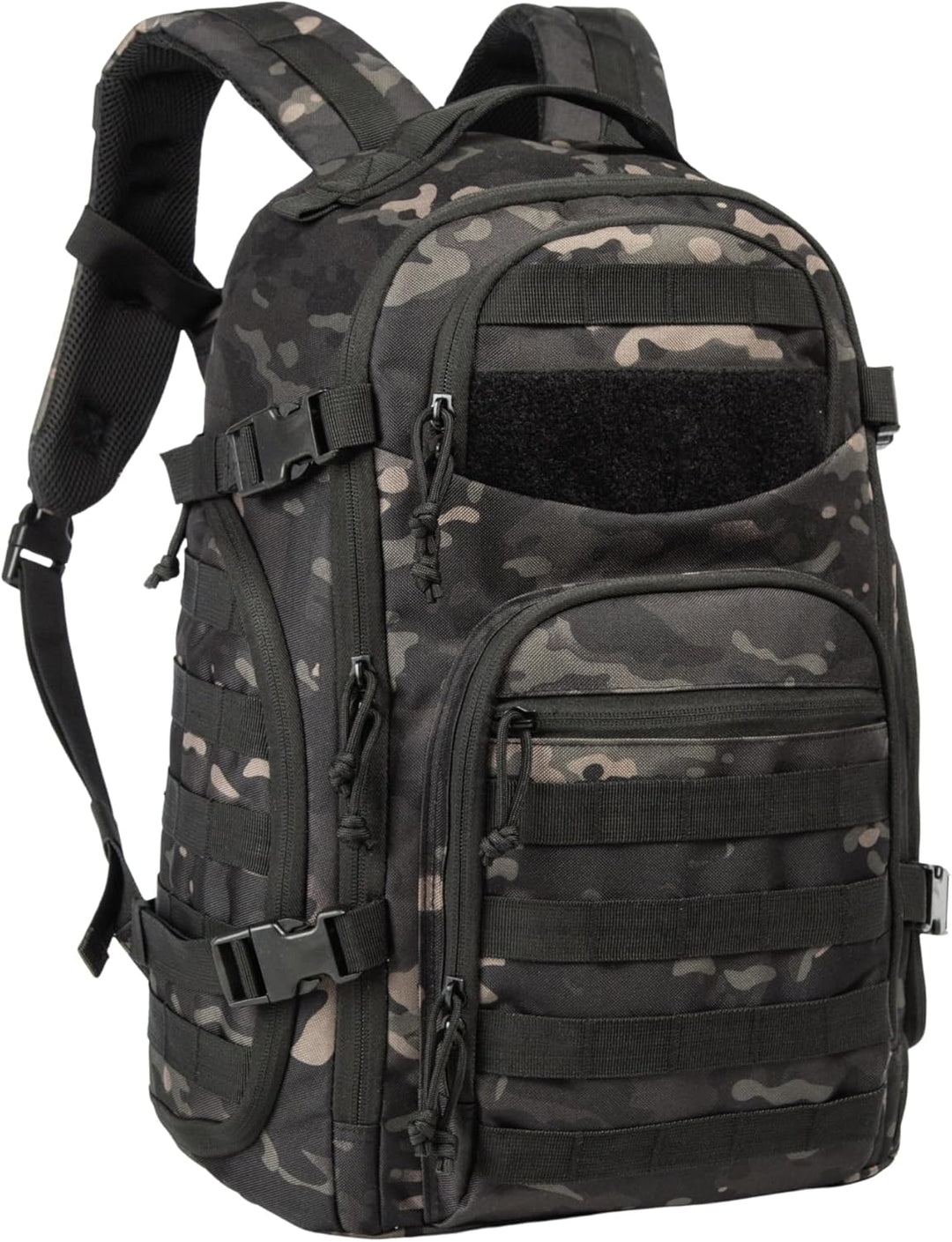 Czarny plecak taktyczny 35L Molle unisex, idealny na outdoor i przygody.