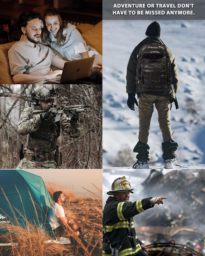 Plecak 35L taktyczny Molle czarny, gotowy na każdą przygodę, trekking i survival.