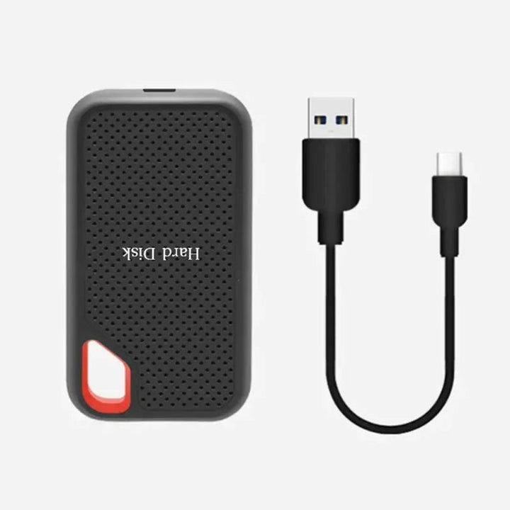 Odporny, mobilny dysk SSD USB-C do szybkiego przesyłania plików. Kompaktowa pamięć masowa.