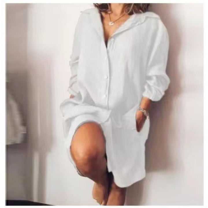 Długa bluzka damska plus size, wygodna tunika z luźnym krojem, idealna dla każdej sylwetki na co dzień.