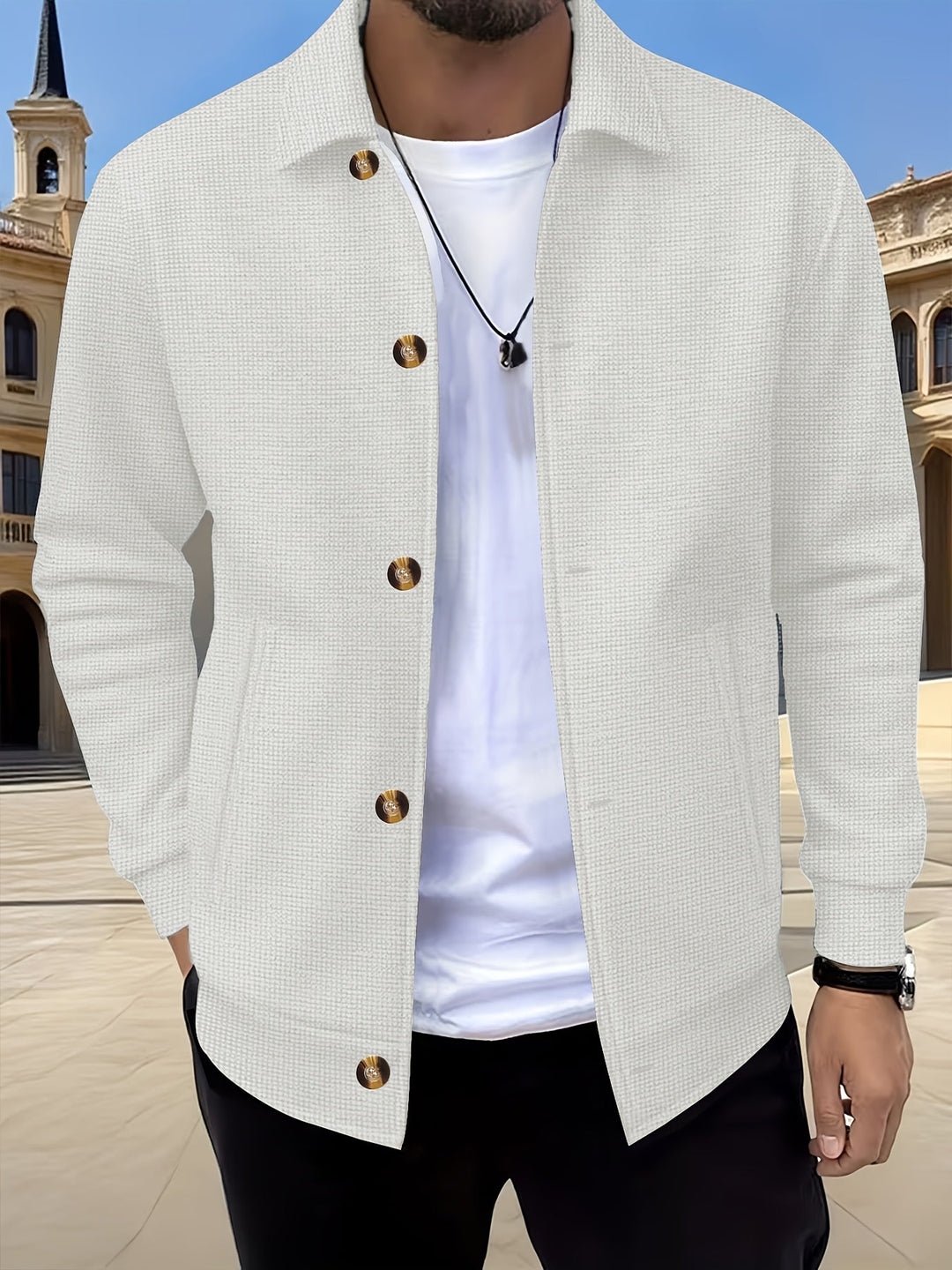 Uniwersalna męska koszula overshirt do wielu stylizacji