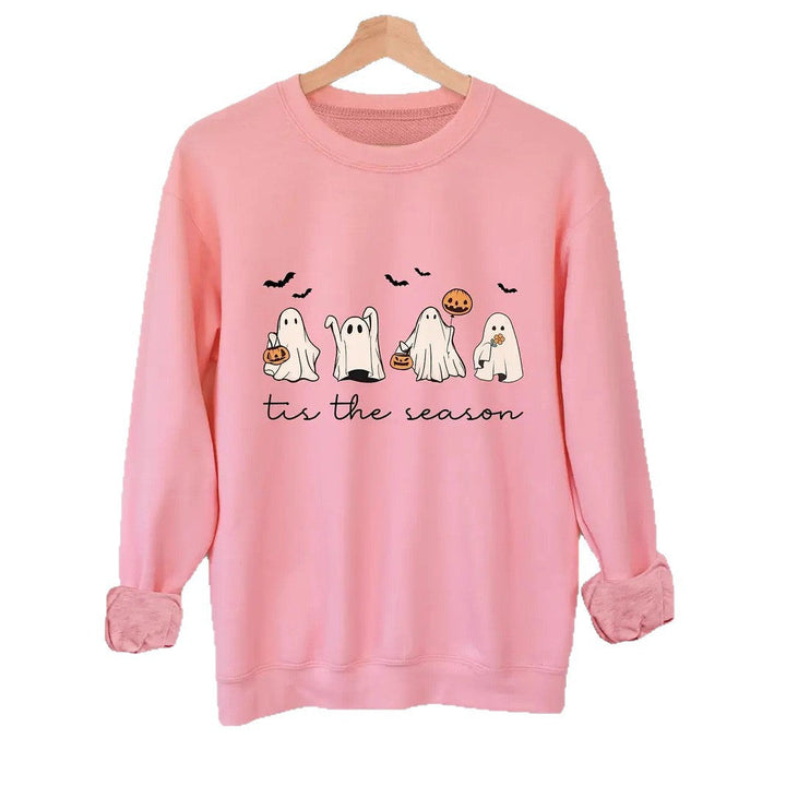 Modna bluza oversize z zabawnym nadrukiem na Halloween dla kobiet