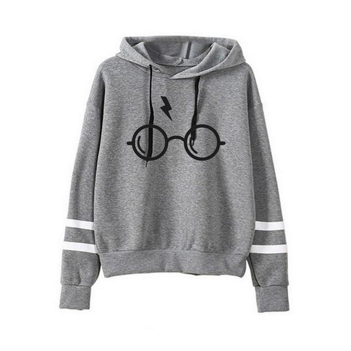 Modna damska bluza Harry Potter z kapturem. Miękka i ciepła, stylowa na jesień/zimę dla fanek fantastyki czarodziejów.