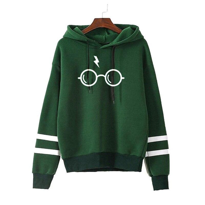 Bluza damska Harry Potter z nadrukiem. Wygodny kaptur, dresowa, ciepła tkanina. Must-have dla fanek magicznego fandomu.