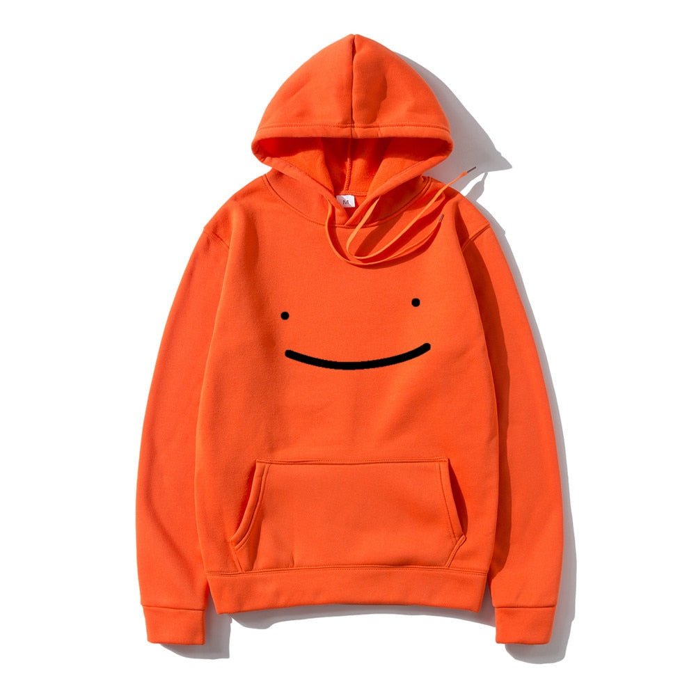 Komfortowa damska bluza z kapturem typu pullover, z optymistycznym uśmiechniętym nadrukiem. Must-have w streetwearze.