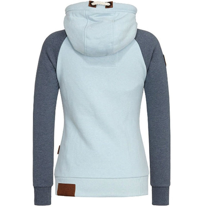 Stylowa bluza damska z kapturem, zapinana na zamek. Idealna do casualowych stylizacji.