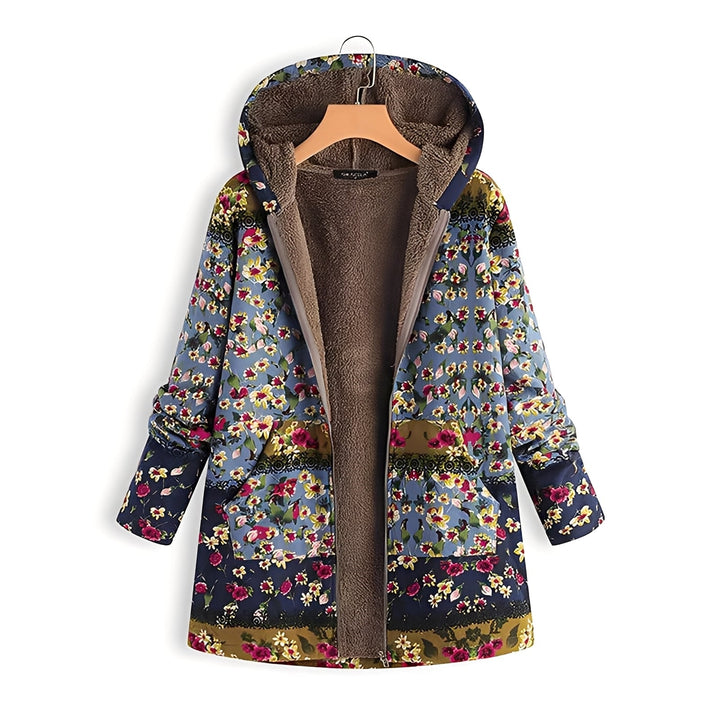 Komfortowa damska bluza z kapturem Kayla. Luźna bluza w stylu vintage, modna, do codziennych outfitów streetwear.