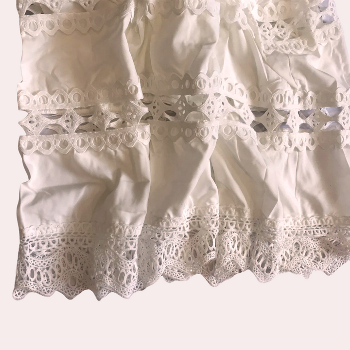 Modna sukienka damska letnia maxi koronkowa boho. Idealna na plażę lub letnie przyjęcia, zwiewna.