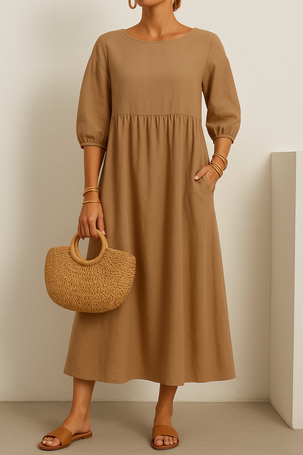 Lekka, elegancka sukienka letnia maxi dla kobiet, doskonała na lato, modny i wygodny styl.