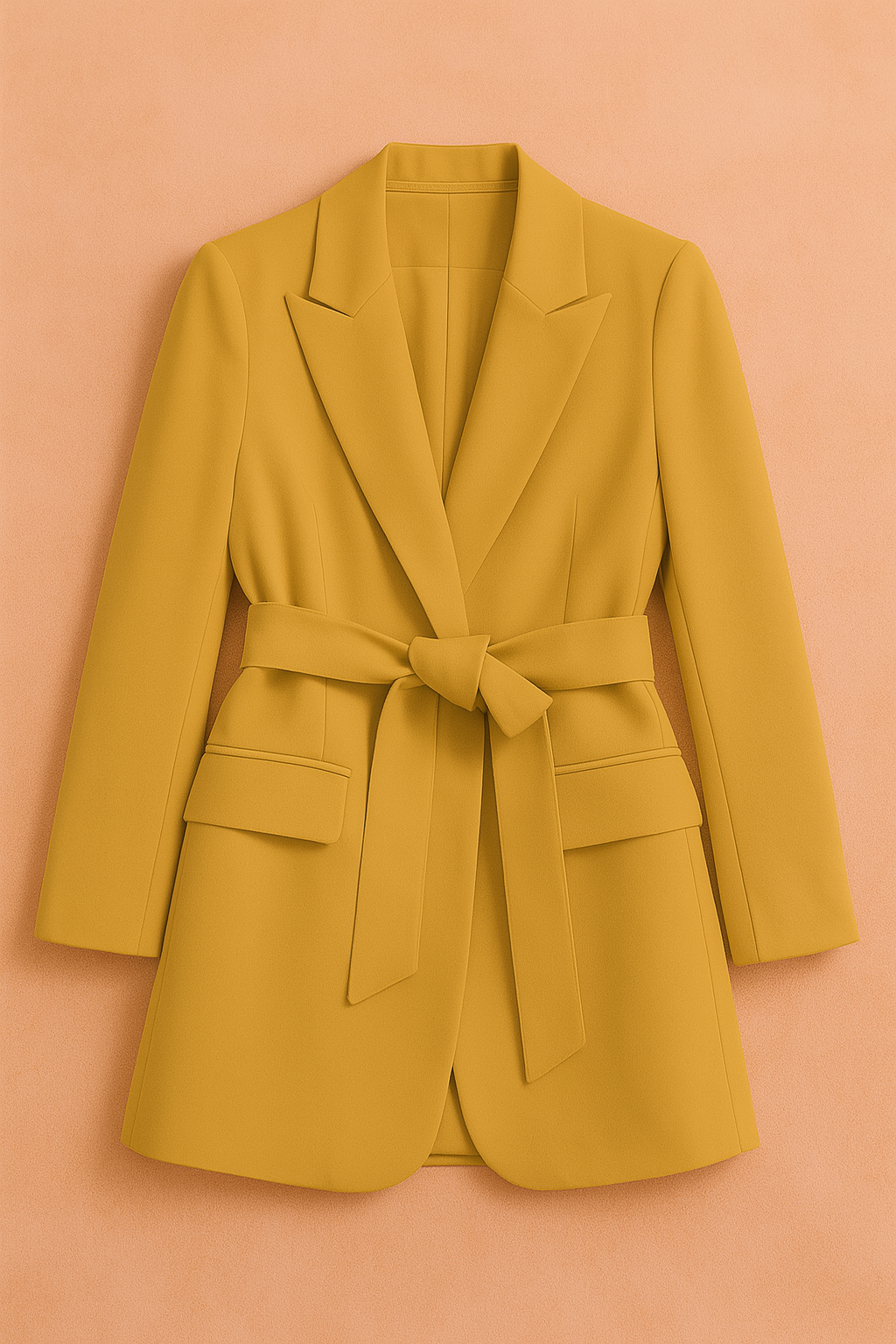 Damski blazer Kiera z paskiem, elegancka marynarka o ponadczasowym designie, idealna na wiele okazji.