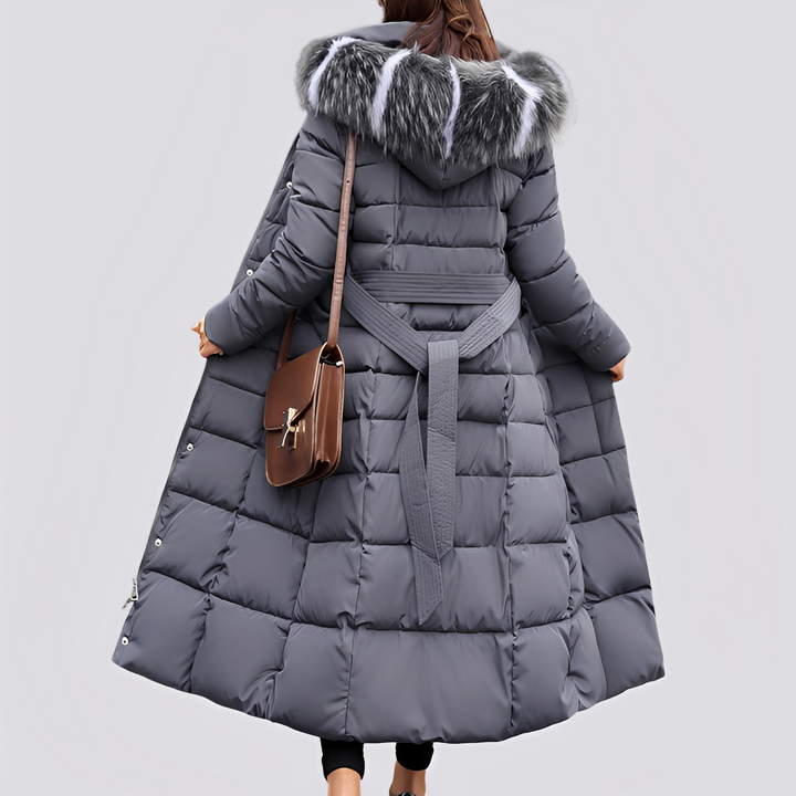 Elegancka parka Beatrice, idealna na zimę. Modna kurtka damska z długim rękawem, podkreślająca styl.