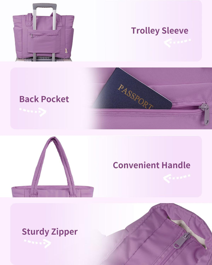 Torba miejska damska, pikowana. Shopper z uchwytem na kubek, miejscem na laptopa, praktyczna.