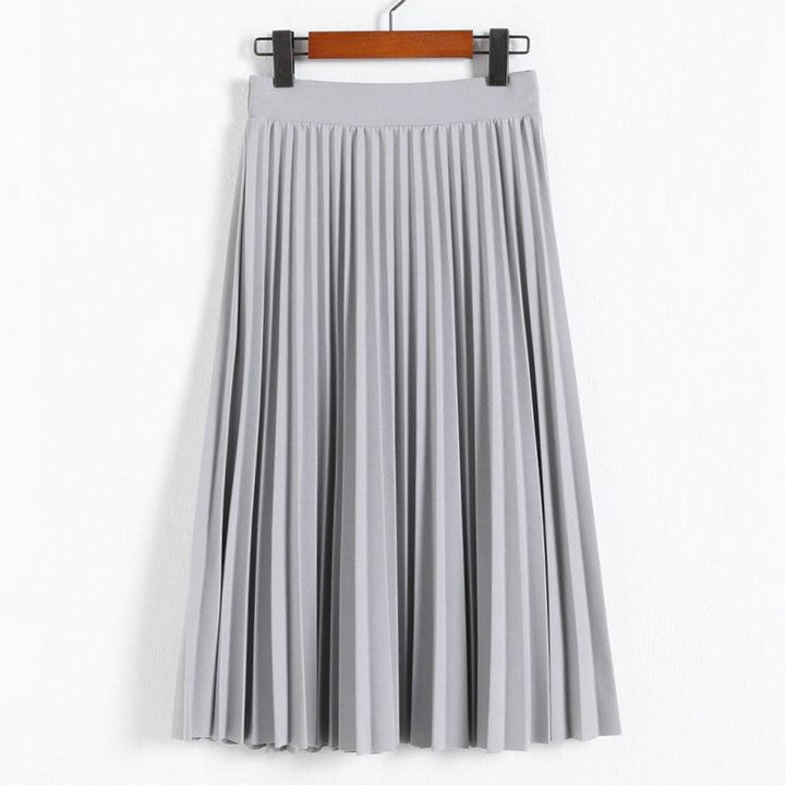 Damska plisowana spódnica midi, elegancka i modna, idealna na każdą okazję.