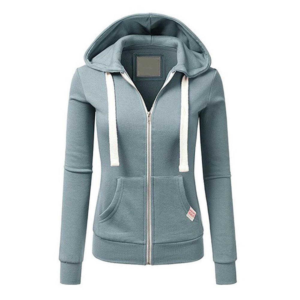 Damska rozpinana bluza z kapturem i naszywką. Wygodna odzież streetwear na co dzień.