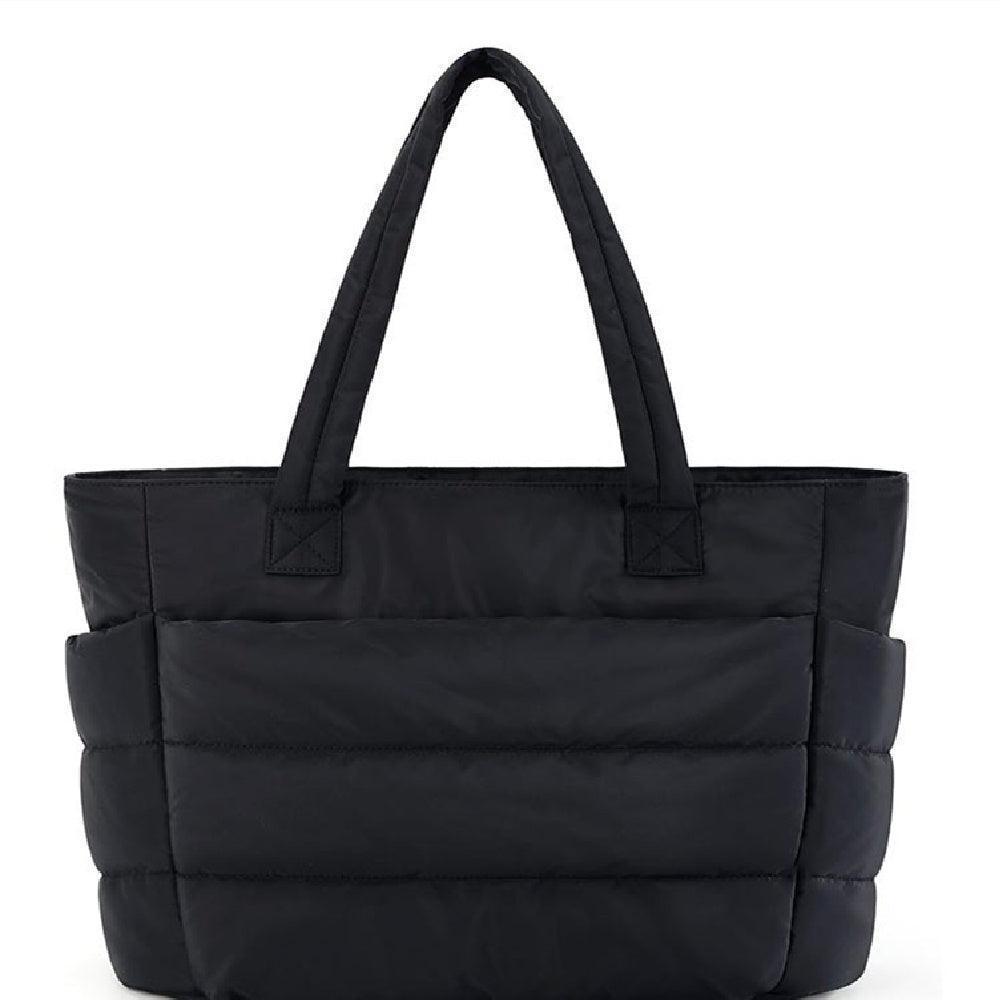 Modna damska torba shopper Puff. Duża torba na ramię, idealna do codziennego użytku, pracy, uczelni i na zakupy.