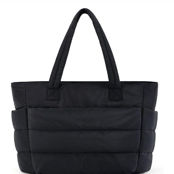 Modna damska torba shopper Puff. Duża torba na ramię, idealna do codziennego użytku, pracy, uczelni i na zakupy.