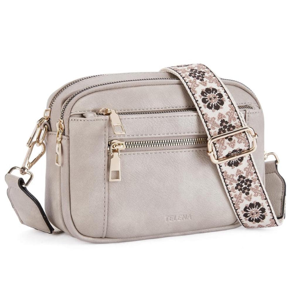 Damska, stylowa torebka na ramię, wegańska i praktyczna, idealna do noszenia na ukos jako cross-body.