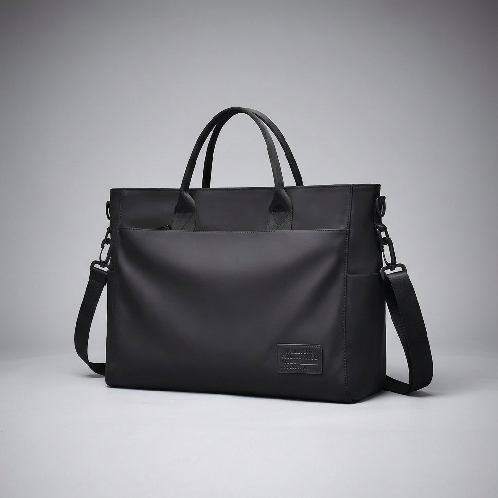 Modna torba DryCarrier na ramię, wodoodporna ochrona dla laptopa. Wytrzymały materiał, stylowy design.