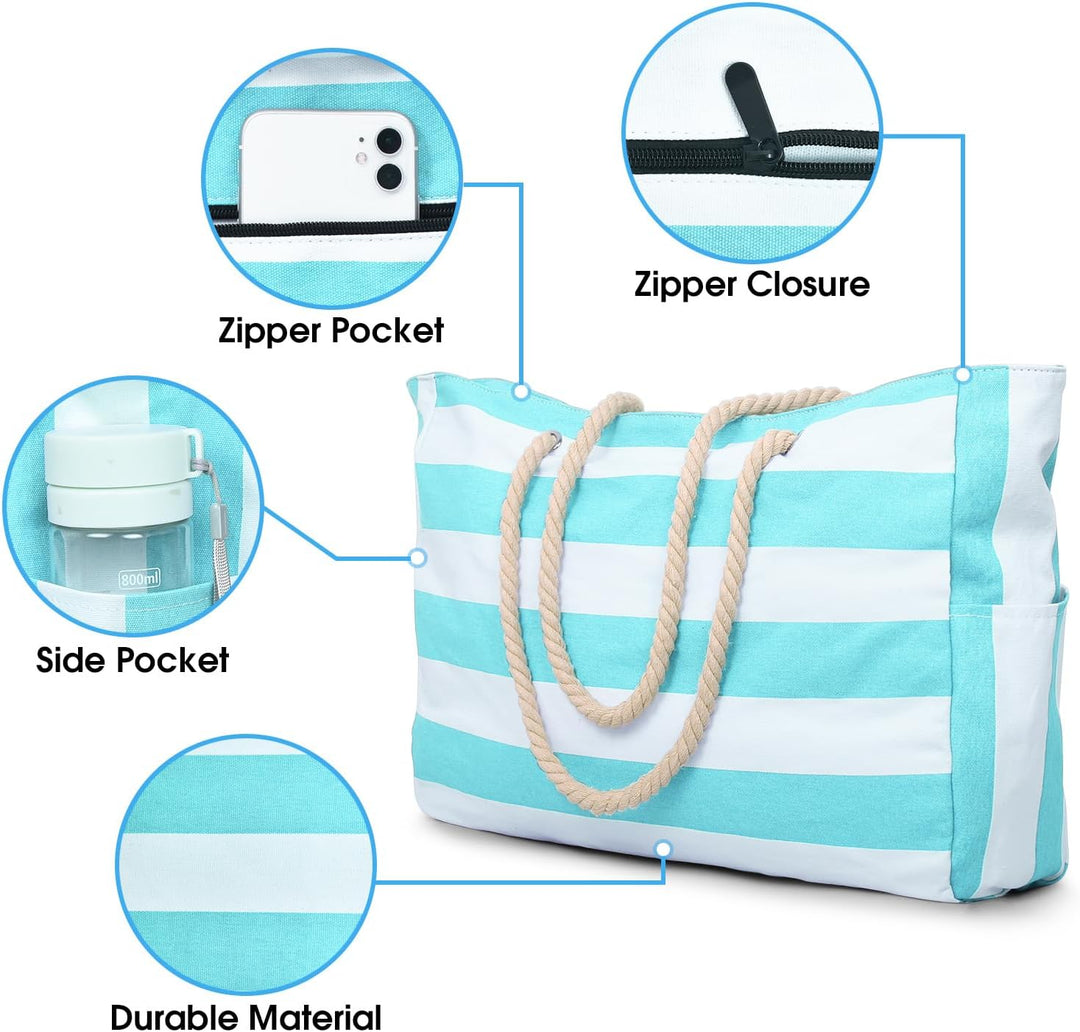 Elegancka torba tote z oxfordu, wodoodporna, damska, idealna do biura.