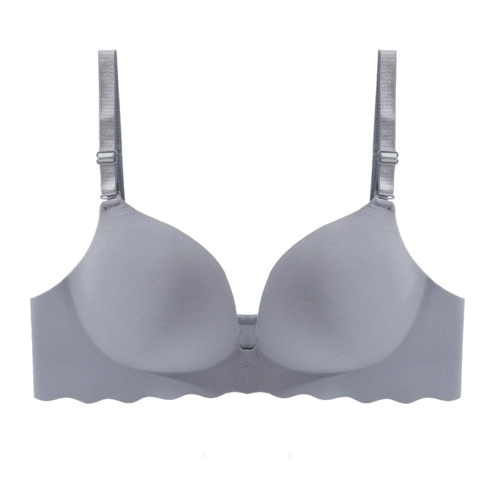 Elegancki damski biustonosz push-up, bezszwowy, idealny pod dopasowane ubrania, gwarantujący codzienny komfort.