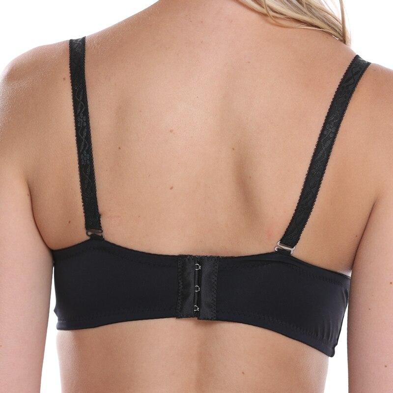 Elegancki biustonosz push-up damski z modną, kwiatową koronką. Wygodna bielizna.