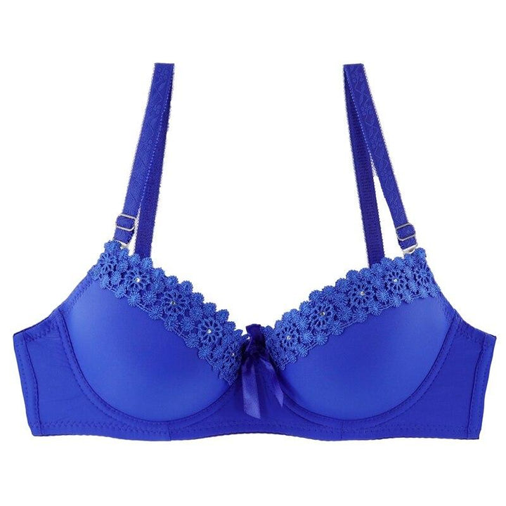 Damski biustonosz push-up z koronką, wygodny i elegancki, idealny na co dzień.