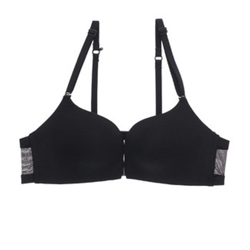 Damski biustonosz push-up z elegancką siateczką, modelujący biust i komfortowy.