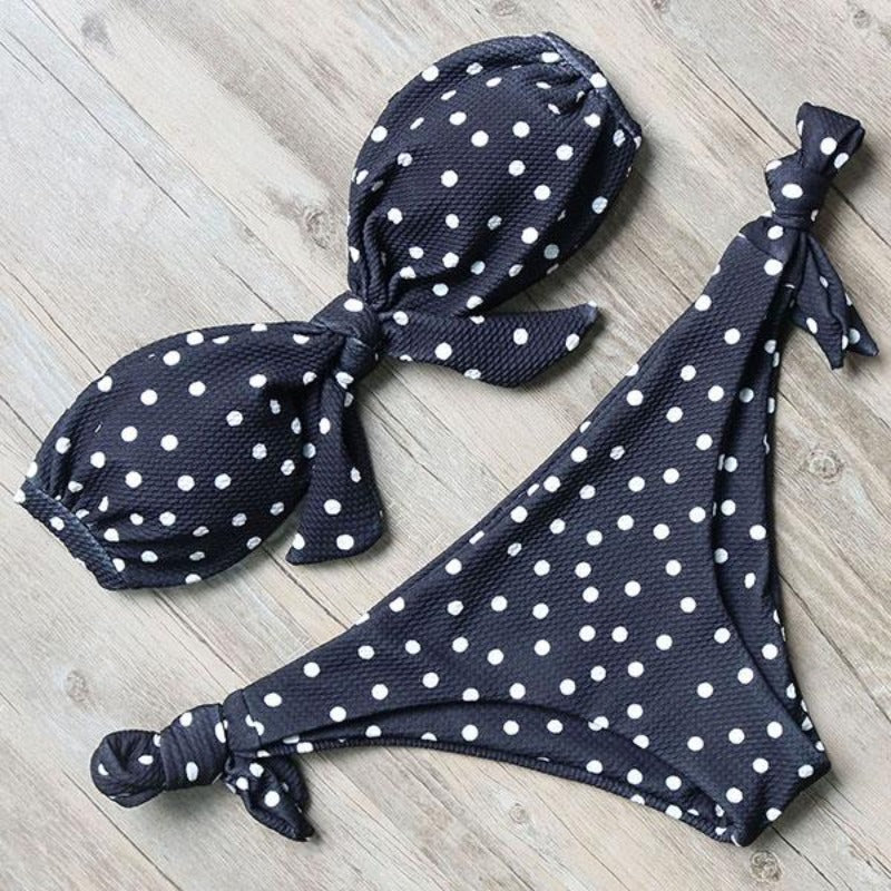 Damskie figi od dwuczęściowego stroju kąpielowego bikini, wygodne na plażę i lato.