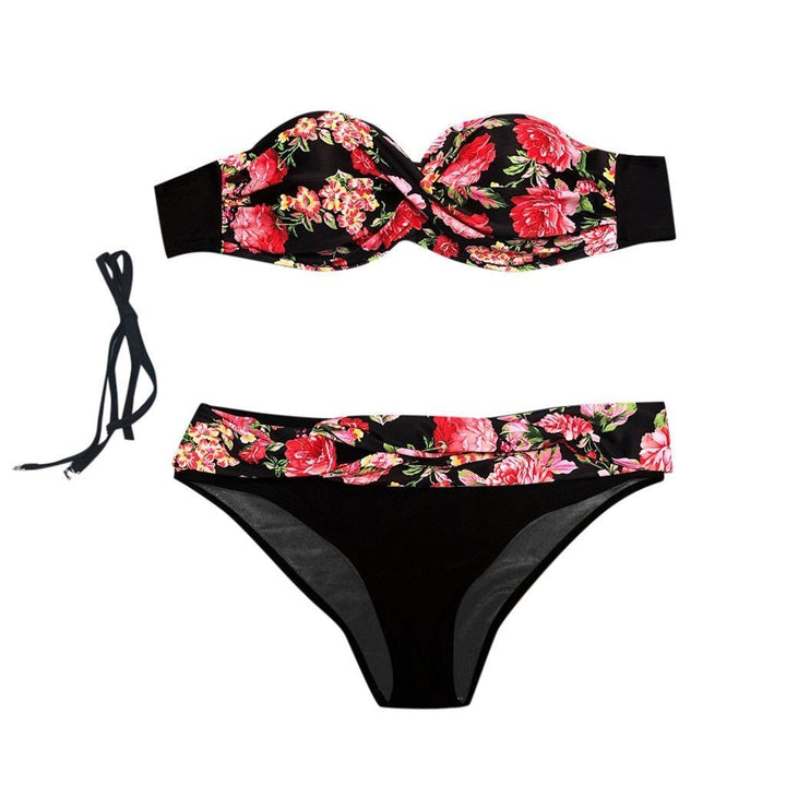 Modne bikini damskie, dwuczęściowe, w żywych kolorach, doskonałe na plażę i letnie aktywności.