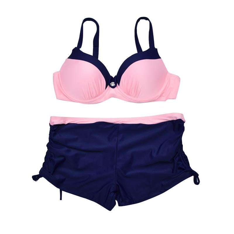Modne damskie bikini na basen, dwuczęściowy strój kąpielowy podkreślający sylwetkę, idealny na lato.