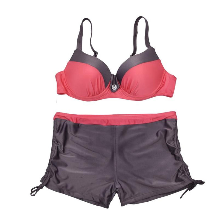 Damski strój kąpielowy bikini, idealny na plażę i basen, dwuczęściowy, modny i komfortowy na lato.