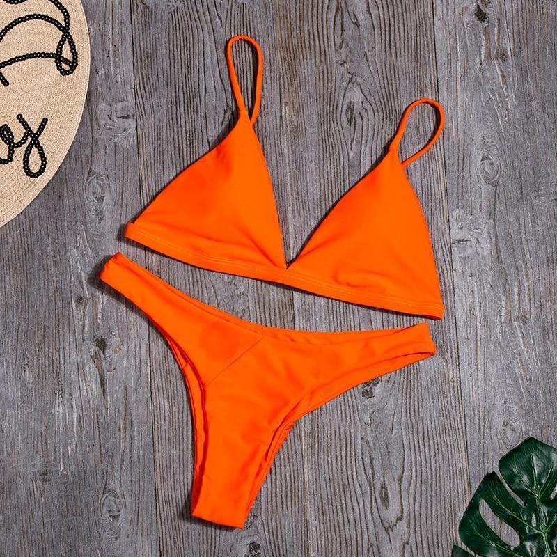 Góra bikini damskiego stroju kąpielowego, dwuczęściowego, na lato i plażę, idealna do opalania.