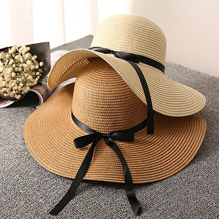 Stylowy kapelusz słomkowy damski, uniwersalny na lato, plażę, ogród. Elegancki i praktyczny dodatek.