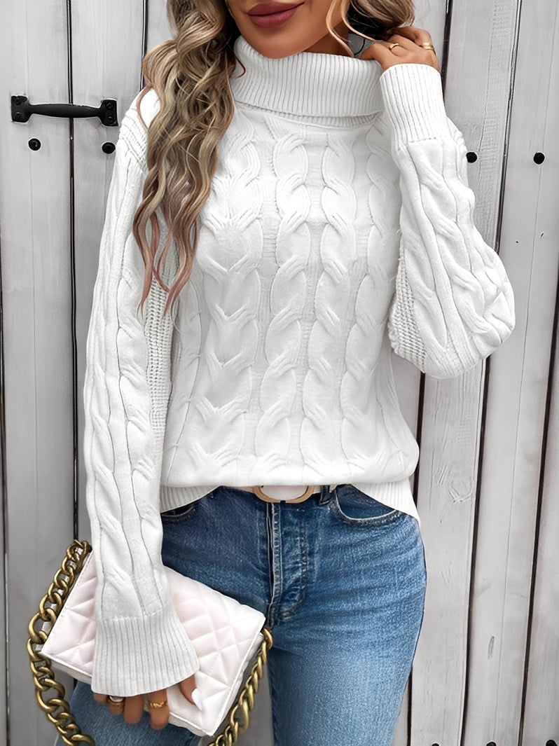 Modny golf Vanessa, damski sweter z golfem. Klasyczna i stylowa odzież damska.