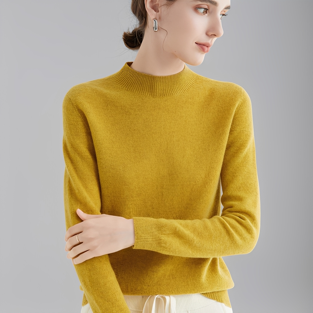 Uniwersalny golf damski. Stylowy sweter, idealny na jesień i zimę. Komfortowa, elegancka odzież damska.
