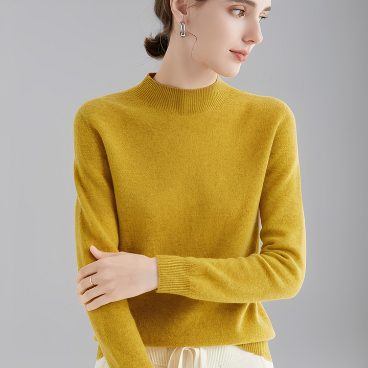 Uniwersalny golf damski. Stylowy sweter, idealny na jesień i zimę. Komfortowa, elegancka odzież damska.